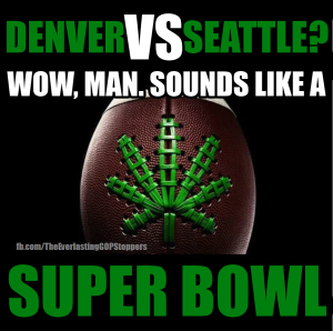 doobie bowl, super bowl, weed, cannabis, denver broncos, seattle seahwaks, pot